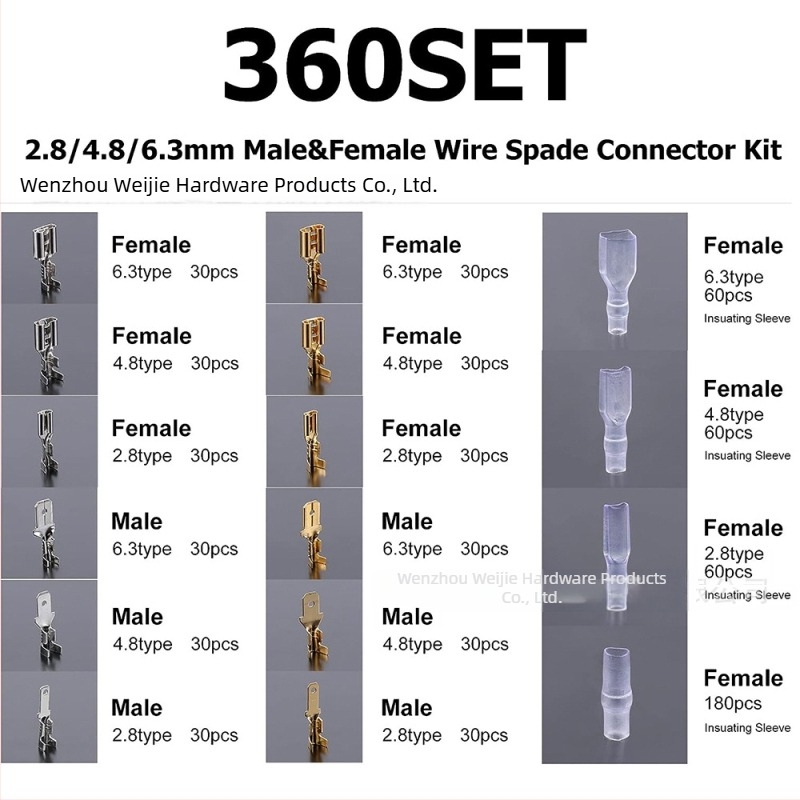 Weijie Parni terminál za crimpe – 1-polni, bakar/željezni kontakti za električno spajanje