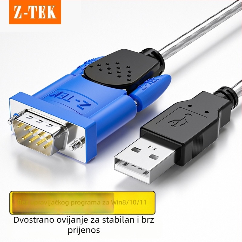 Lite USB-RS232 serijski kabel ZE394C, PL2303 čip, USB-Serial sučelje, brzina 300bps–921600bps, muški konektor
