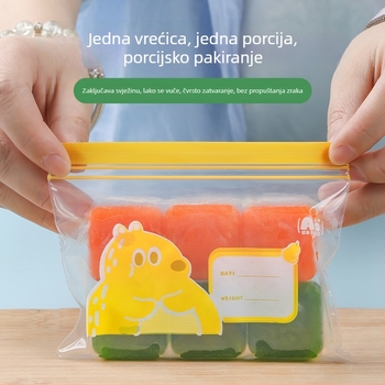 Zatvaračka vrećica za skladištenje hrane, antibakterijska, prehrambena PE; Materijal: PE; Duljina zatvaranja: 5–20 cm; Tolerancija debljine: ±0.1–0.3 mm; 36 kom u kutiji; Brend: Junyu.