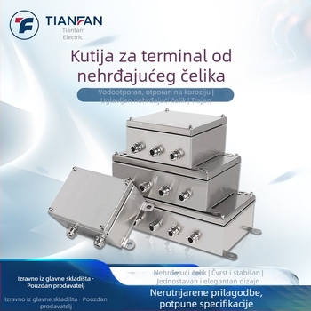 304 vanjska nehrđajuća čelična terminalna kutija, vodootporna kutija za spojeve, 1 mm debljina ploče, CCC certifikat