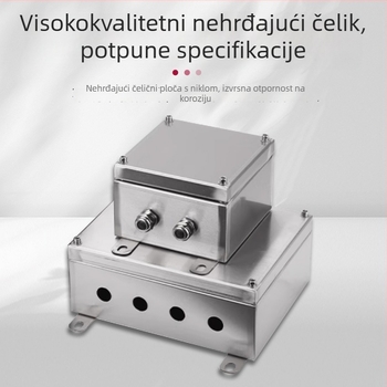304 vanjska nehrđajuća čelična terminalna kutija, vodootporna kutija za spojeve, 1 mm debljina ploče, CCC certifikat