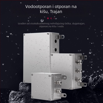 304 vanjska nehrđajuća čelična terminalna kutija, vodootporna kutija za spojeve, 1 mm debljina ploče, CCC certifikat