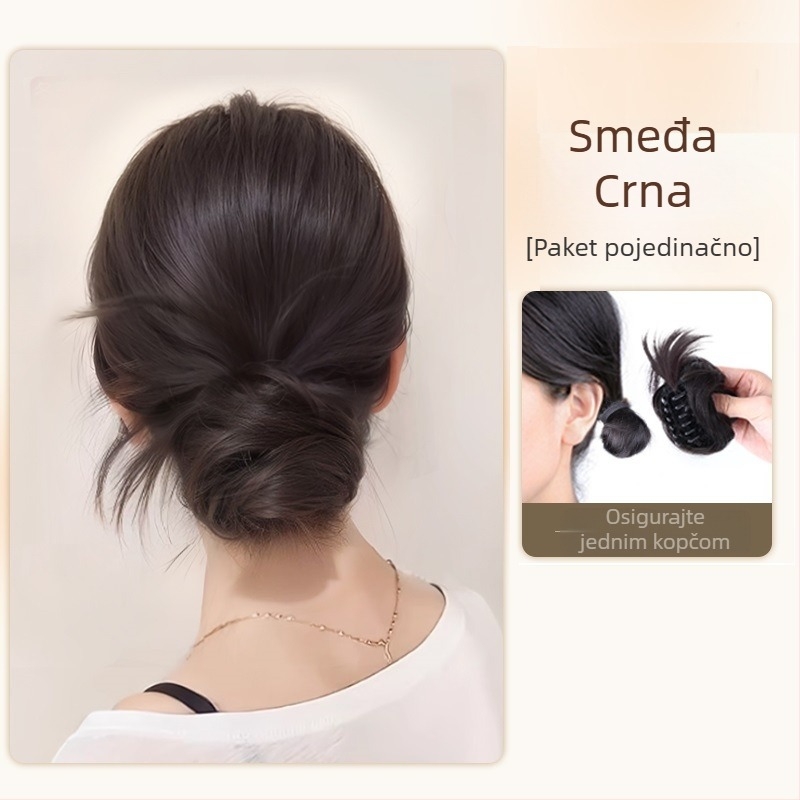 Ponytail perika za žene, vlakna otporna na temperaturu, model Hair Package, mehanizam s klipom