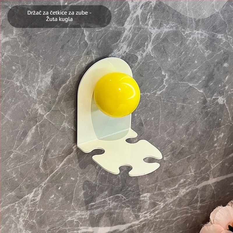 Držač četkice za zube, za zid, magnetsko pričvršćivanje, plastični, mogućnost logotipa