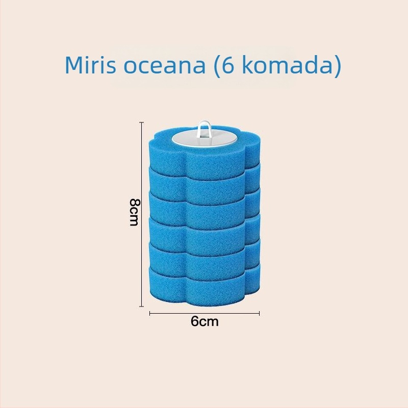 Jednokratna četka za WC uz set zamjenskih glava, zidna montaža, bez mrtvih kutova; Saint-wang plastika, moderan stil