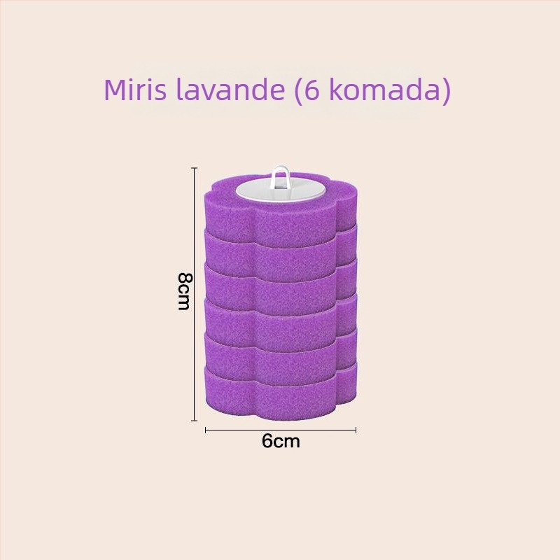 Jednokratna četka za WC uz set zamjenskih glava, zidna montaža, bez mrtvih kutova; Saint-wang plastika, moderan stil