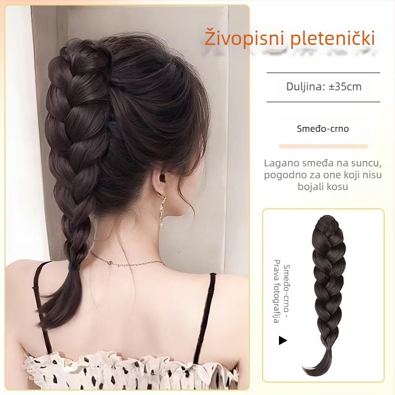 Perika s repom, model Fishy Ponytail, vlasi od visoke temperature žice, mehanizam, nije za bojanje