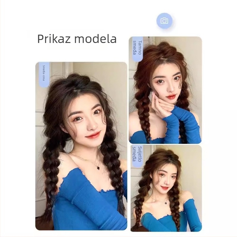 Perika s konjskim repom, od vlakana otpornih na visoke temperature, Kenny Wig, za žene, nije pogodno za bojanje vrućim bojama