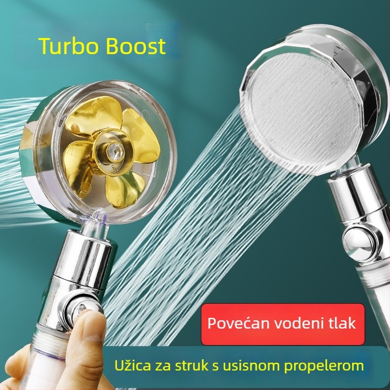 Prijenosni ručni tuš s funkcijama prskanja, masaže i kiše (ABS kućište, stil Light Luxury, model 04221)