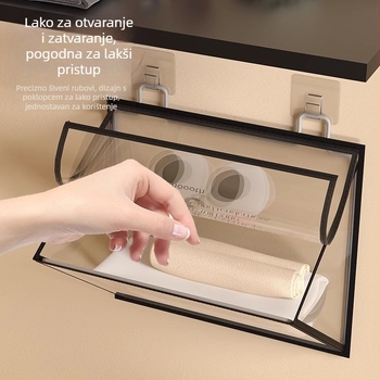 Zidna skladišna torba za kupaonu — plastična, model 00000, jednostavan i modern stil, višenamjenska, za donje rublje i odjeću