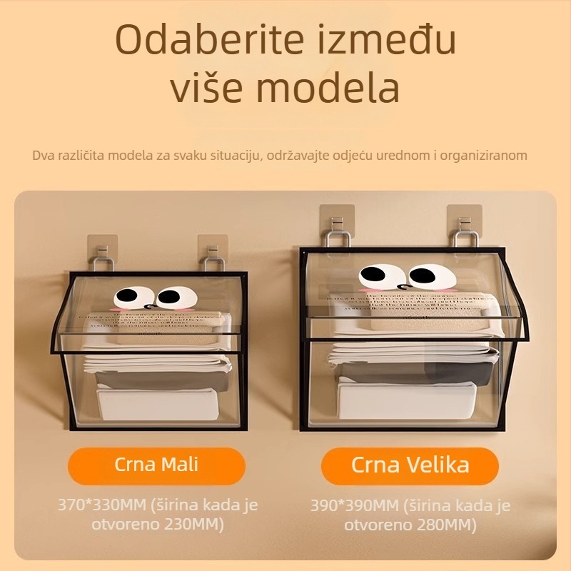 Zidna skladišna torba za kupaonu — plastična, model 00000, jednostavan i modern stil, višenamjenska, za donje rublje i odjeću