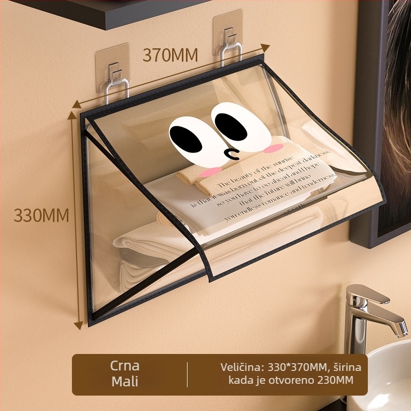 Zidna skladišna torba za kupaonu — plastična, model 00000, jednostavan i modern stil, višenamjenska, za donje rublje i odjeću