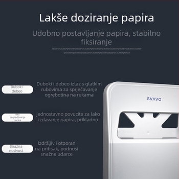VX780 Zidni držač papirnatih maramica, ABS, ovalni oblik, vodootporan, višestruka namjena