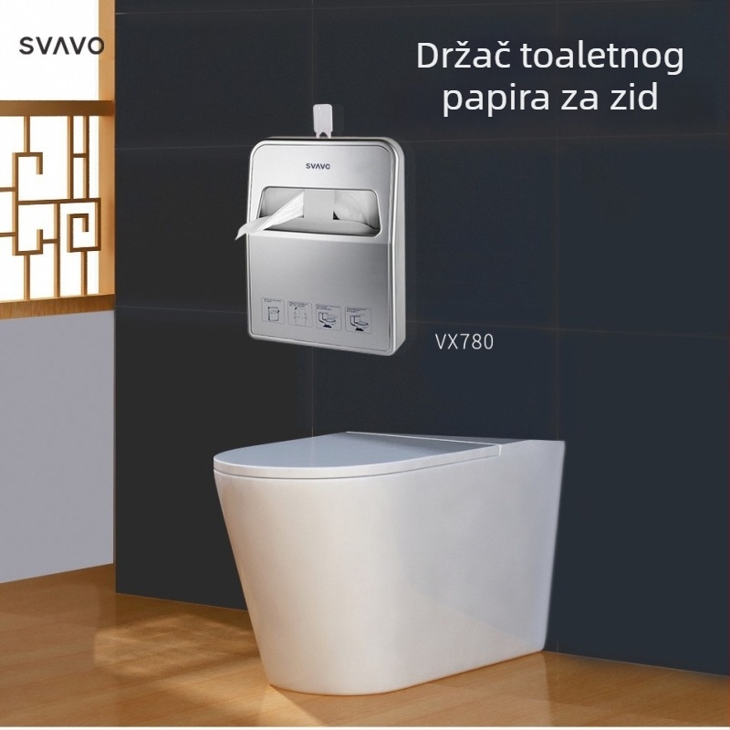 VX780 Zidni držač papirnatih maramica, ABS, ovalni oblik, vodootporan, višestruka namjena