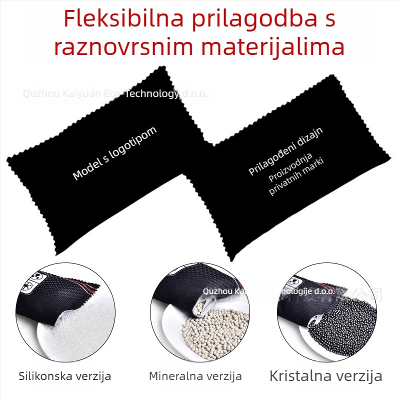 Vrećica silikagela za dehumidifikaciju s indikatorom promjene boje, 400 g, 20 vrećica po kutiji, može se dodati miris, za auto i dom