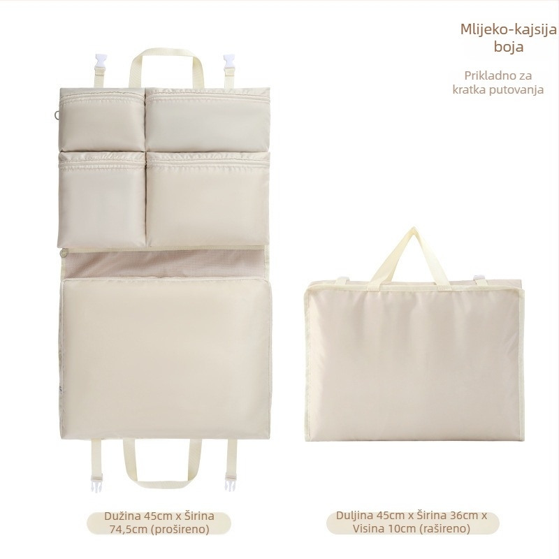 Organizator putovanja s visećom vrećom – 6 odjeljaka, Twill tkanina, višestruka namjena, jednostavan i modern stil, Gorgeous