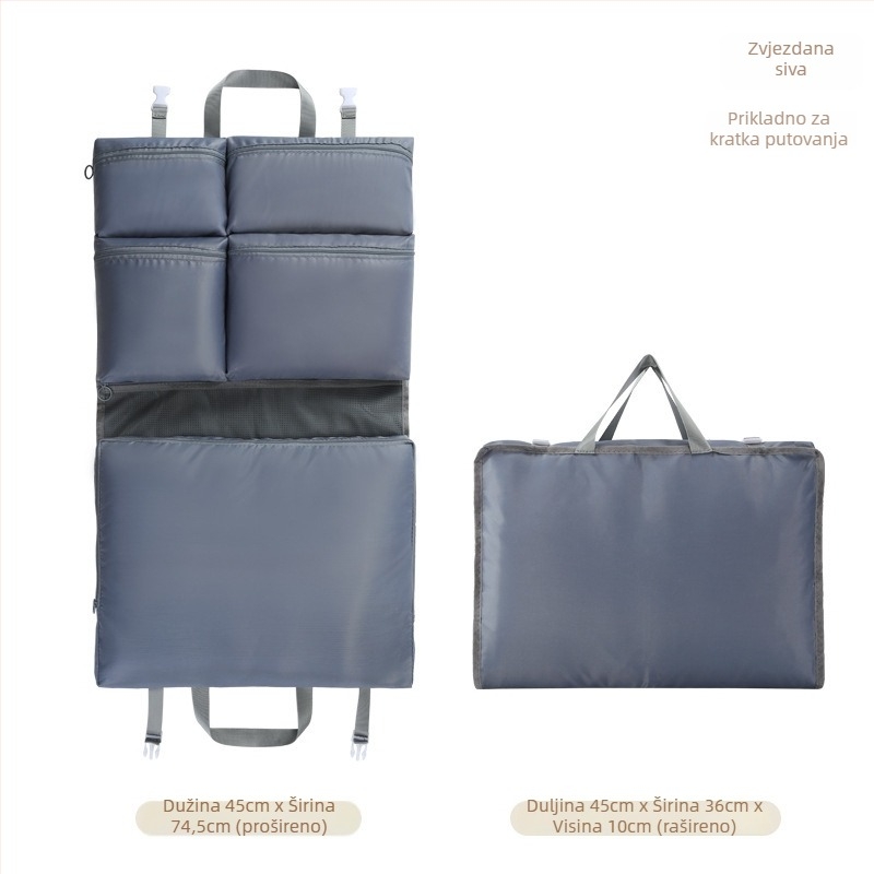 Organizator putovanja s visećom vrećom – 6 odjeljaka, Twill tkanina, višestruka namjena, jednostavan i modern stil, Gorgeous