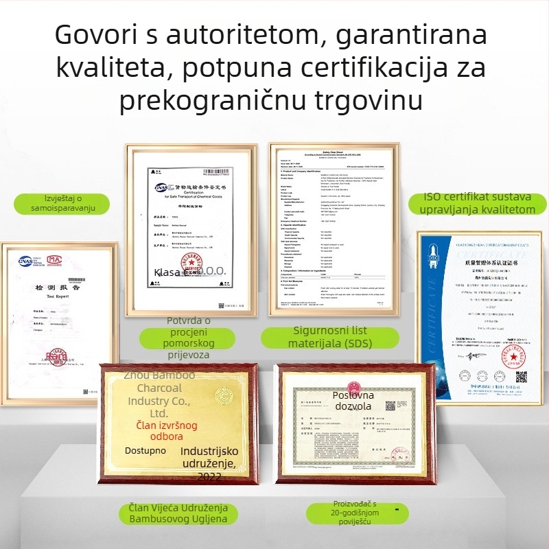 Torba od bambusovog ugljena za uklanjanje formaldehida, za ormariće i prostorije, 75 g, miris bambusovog ugljena