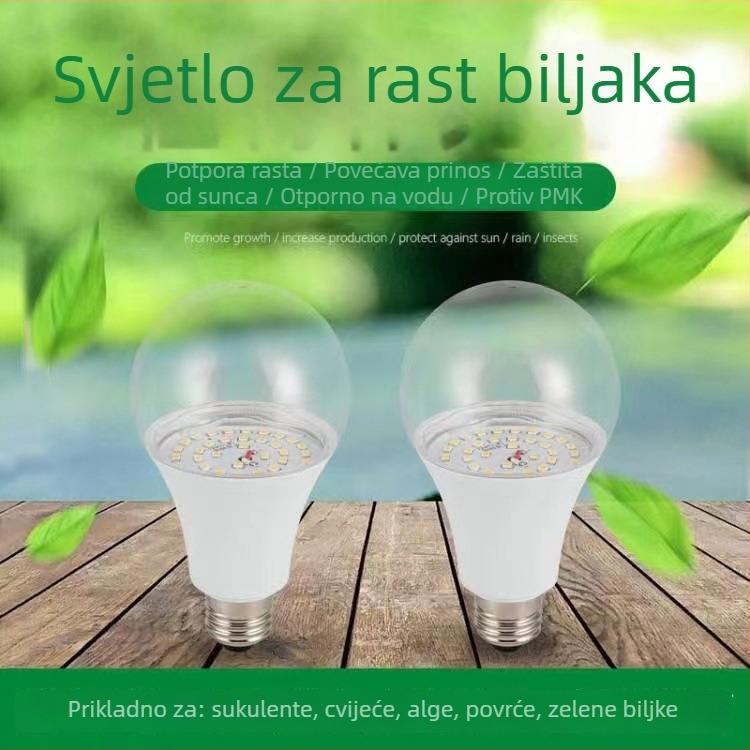 LED svjetlo za rast biljaka s kompletnim spektrom, unutarnje osvjetljenje za zelene i sukulentne biljke - 220V, 4200 lm, IP65, 50000 h, stalni strujni tok