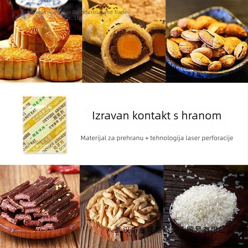 Vrećice za apsorpciju vlage za hranu, za kekse i orašaste plodove, 300 kom., 450 g, apsorpcija vlage