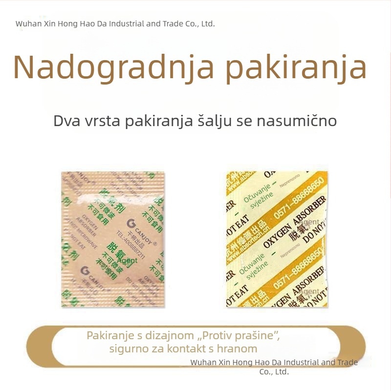 Vrećice za apsorpciju vlage za hranu, za kekse i orašaste plodove, 300 kom., 450 g, apsorpcija vlage