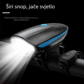 Prednje svjetlo za bicikl s električnim rogom za noćnu vožnju — Hissuke, prilagodljiva proizvodnja, spremno za privatnu marku