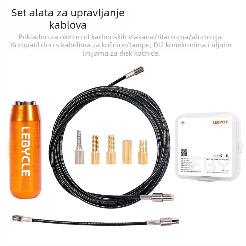 Alat za unutarnje vođenje žica bicikla — aluminijska legura, prilagodljiv, Lebycle marka