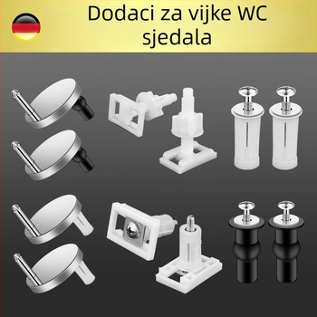 Pribor za sjedalo WC-a Caixuan, nehrđajući čelik, modernog jednostavnog stila