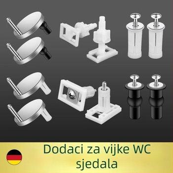 Pribor za sjedalo WC-a Caixuan, nehrđajući čelik, modernog jednostavnog stila