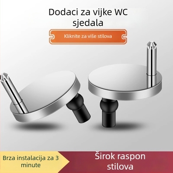 Pribor za sjedalo WC-a Caixuan, nehrđajući čelik, modernog jednostavnog stila