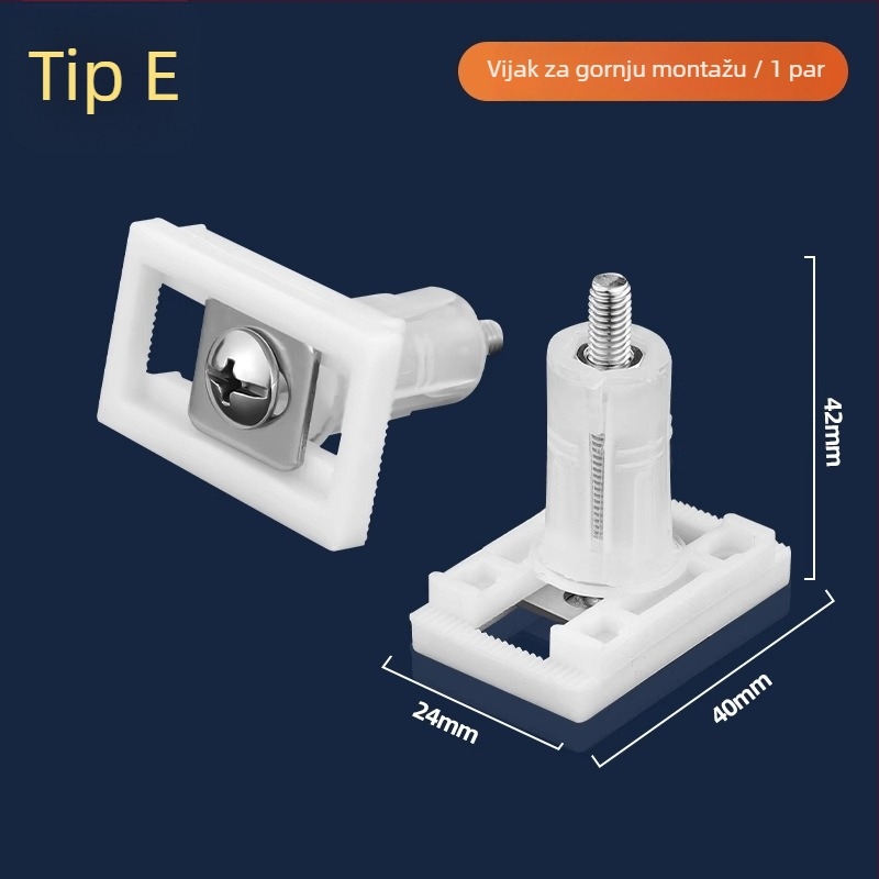 Pribor za sjedalo WC-a Caixuan, nehrđajući čelik, modernog jednostavnog stila