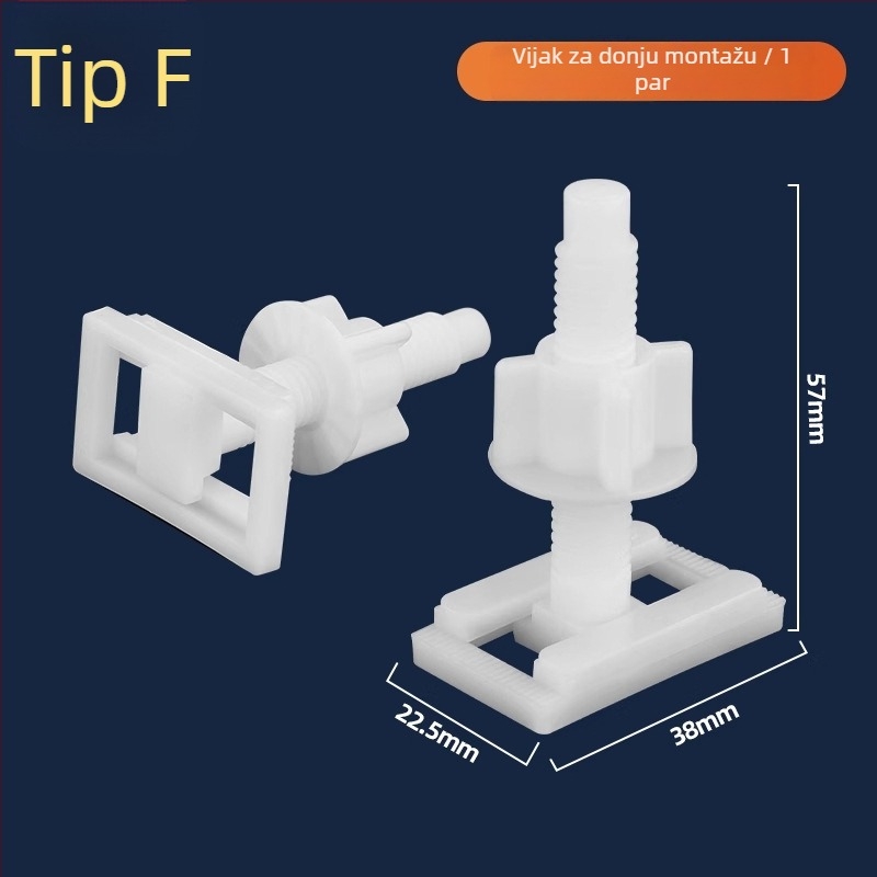 Pribor za sjedalo WC-a Caixuan, nehrđajući čelik, modernog jednostavnog stila