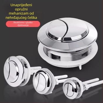 Gumb spremnika WC-a - univerzalni prekidač, okrugli debeli gumb, dodatak; Materijal: Drugo; CE certifikacija; Značka: Drugo; Instalacijske usluge: Ne