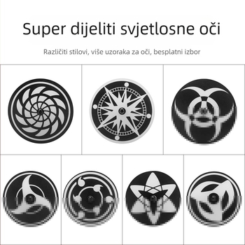 LED stražnja svjetiljka s rotirajućim RGB dekorativnim pokrovom – 12V, model fog084, univerzalna kompatibilnost, ABS kućište, vijek trajanja 50000 h