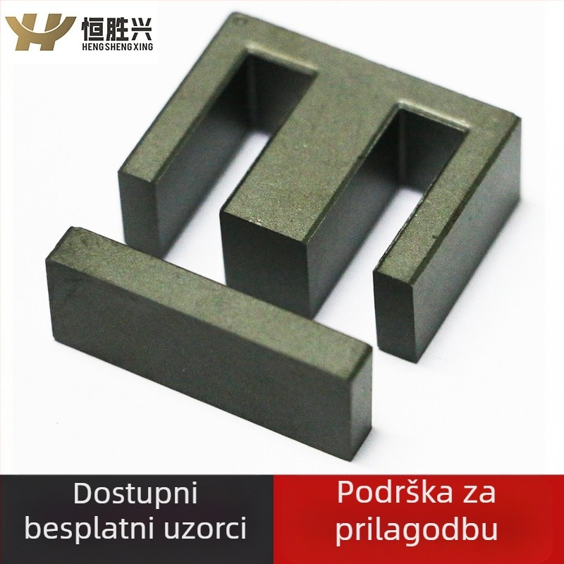 EI40 magnetsko jezgro za visokofrekvencijske visokopojasne transformatoare — MnZn ferrit, početna permeabilnost 2300, pravokutni omjer 5