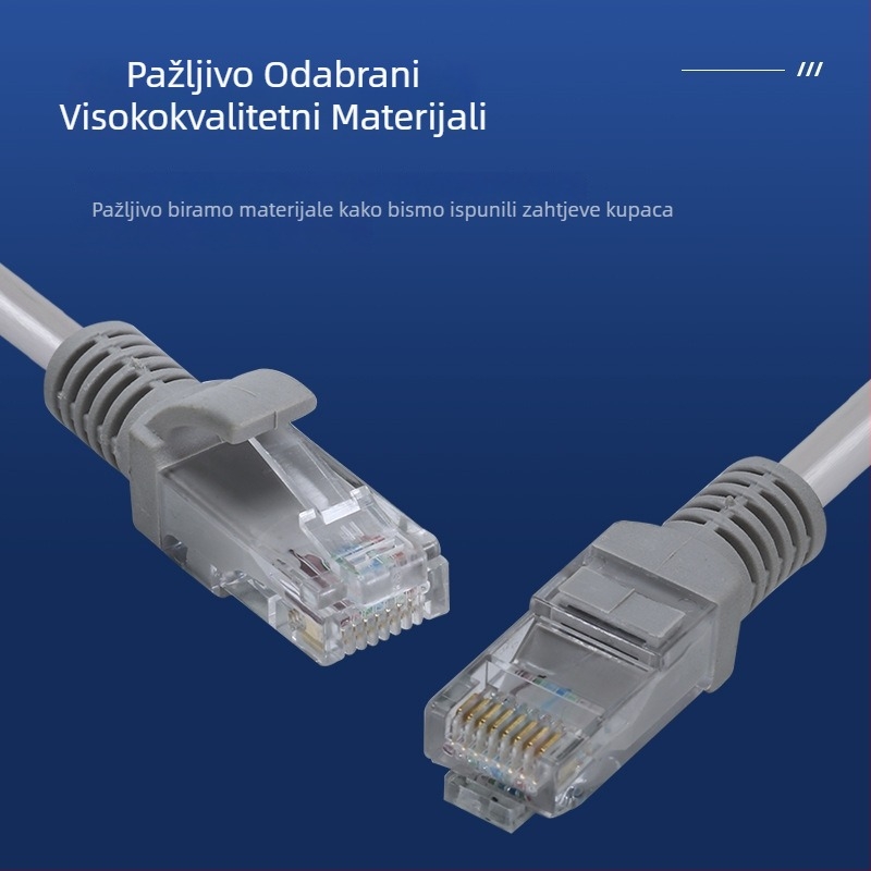 Cat5 Ethernet kabel, unutarnja/ vanjska uporaba, RJ-45 priključak, uvijeni parovi, aluminijsko-magnézijski vodnik, za računala i preklopnike