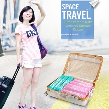 Set od 6 Roll-Up vaku torbi za pohranu — PA + PE materijal, vodootporno