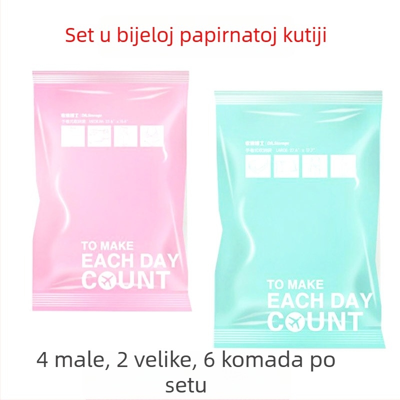 Set od 6 Roll-Up vaku torbi za pohranu — PA + PE materijal, vodootporno