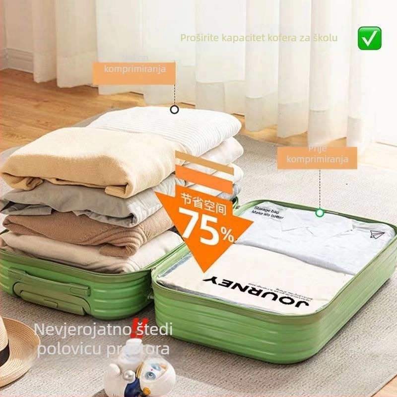 Putna kompresijska torba za skladištenje – rolni tip, PA+PE materijal, model Journey