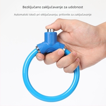 Prijenosni anti-kradni sigurnosni kabel za bicikl s lančanim kablom, za planinske i cestovne bicikle te električna vozila — Model: 1; Marka: Other; Stil: Novi kineski stil