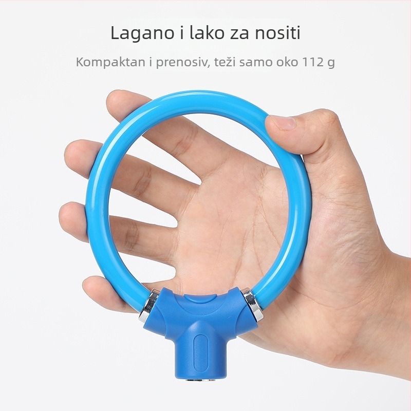 Prijenosni anti-kradni sigurnosni kabel za bicikl s lančanim kablom, za planinske i cestovne bicikle te električna vozila — Model: 1; Marka: Other; Stil: Novi kineski stil