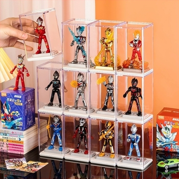 Beichuan Ultraman kutija za pohranu figurica – prozirna stolna vitrina za prikaz, 1 L kapaciteta, plast, otporna na prašinu, pogodna za dnevni boravak, spavaću sobu i ured