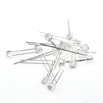 F5 LED dioda sa slamnatim kapom, 3.0–3.2V, 20mA, 0.1W, CRI 70–80, kut zračenja 45°