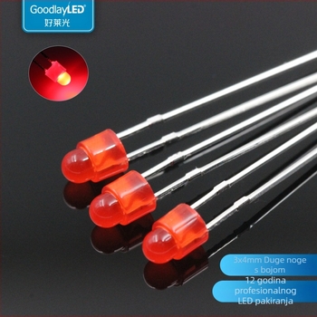 LED perla s Sanan čipom, bakrena podloga, 20 mA pri 1,8–2,2 V, CRI 70–80, dugi vodovi