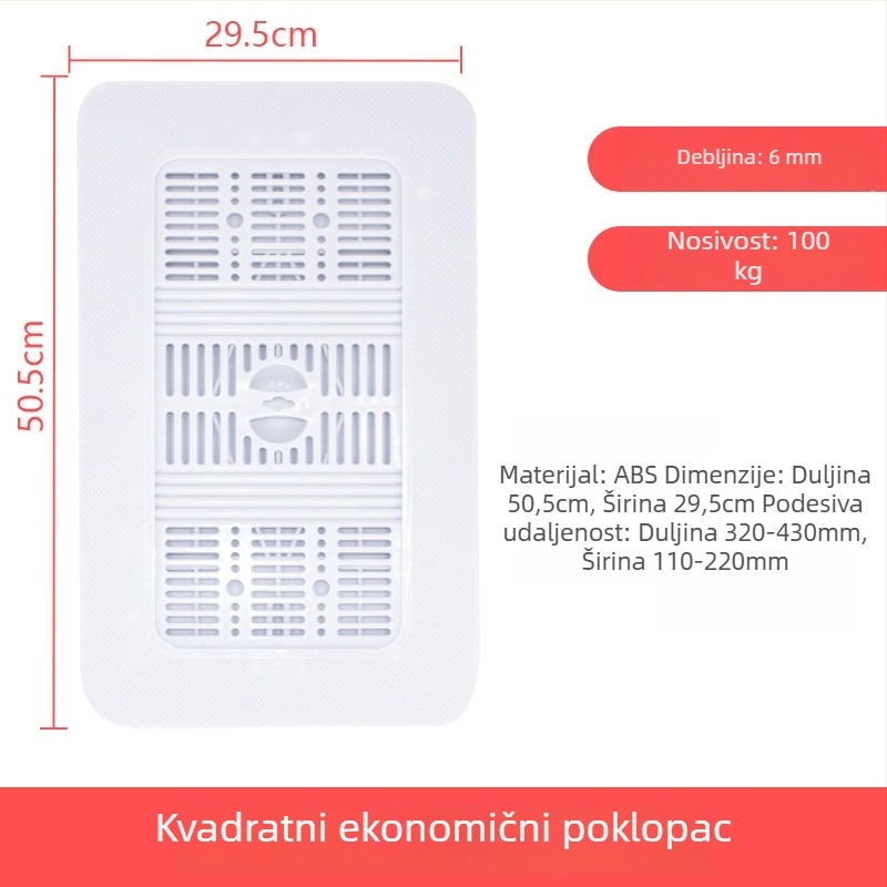 Poklop za klozet tip klek — PP materijal, marka excellent, bez spremnika vode, moderan minimalistički stil