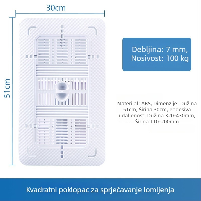 Poklop za klozet tip klek — PP materijal, marka excellent, bez spremnika vode, moderan minimalistički stil