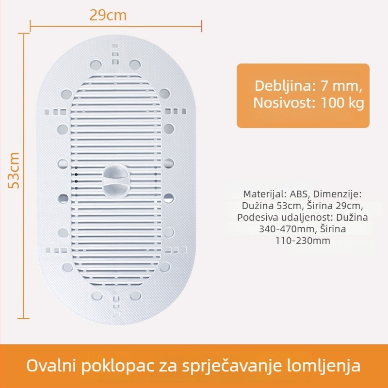 Poklop za klozet tip klek — PP materijal, marka excellent, bez spremnika vode, moderan minimalistički stil