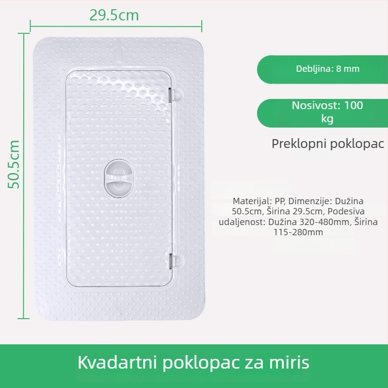 Poklop za klozet tip klek — PP materijal, marka excellent, bez spremnika vode, moderan minimalistički stil