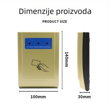 IDIC USB stolni čitač kartica za kontrolu pristupa – bežični bezkontaktni čitač, ID/IC, 125 kHz/13,56 MHz, domet 2–5 cm, vrijeme čitanja 0,2 s, model ZY-T302