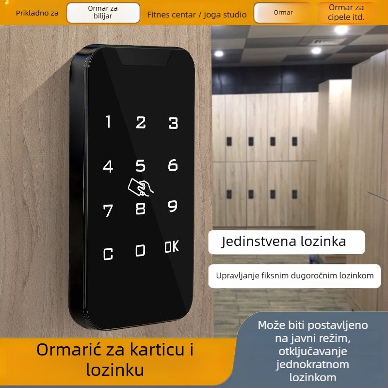 Ormar garderobe s elektroničkim zaključavanjem na lozinku – Plastika, Model 1703-plastic, Moderan minimalistički stil